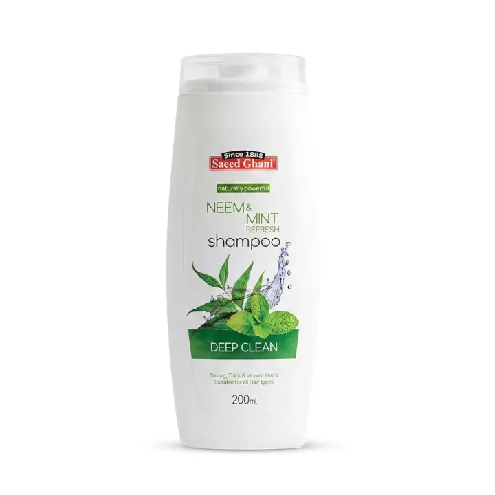 Saeed Ghani Neem & Mint Refresh Shampoo 200ml - Wali Cosmetics Traders