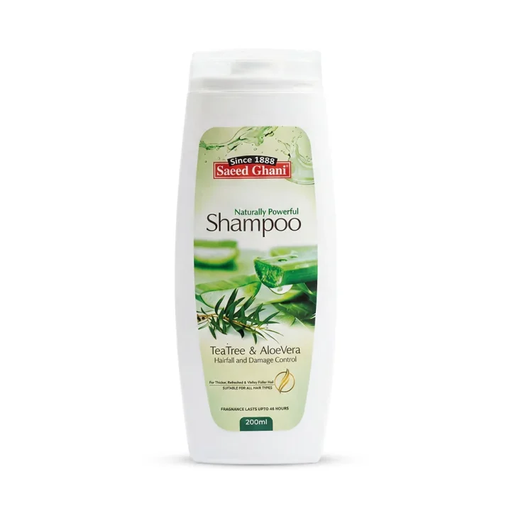 Saeed Ghani Tea Tree & Aloe Vera Shampoo 200ml - Wali Cosmetics Traders